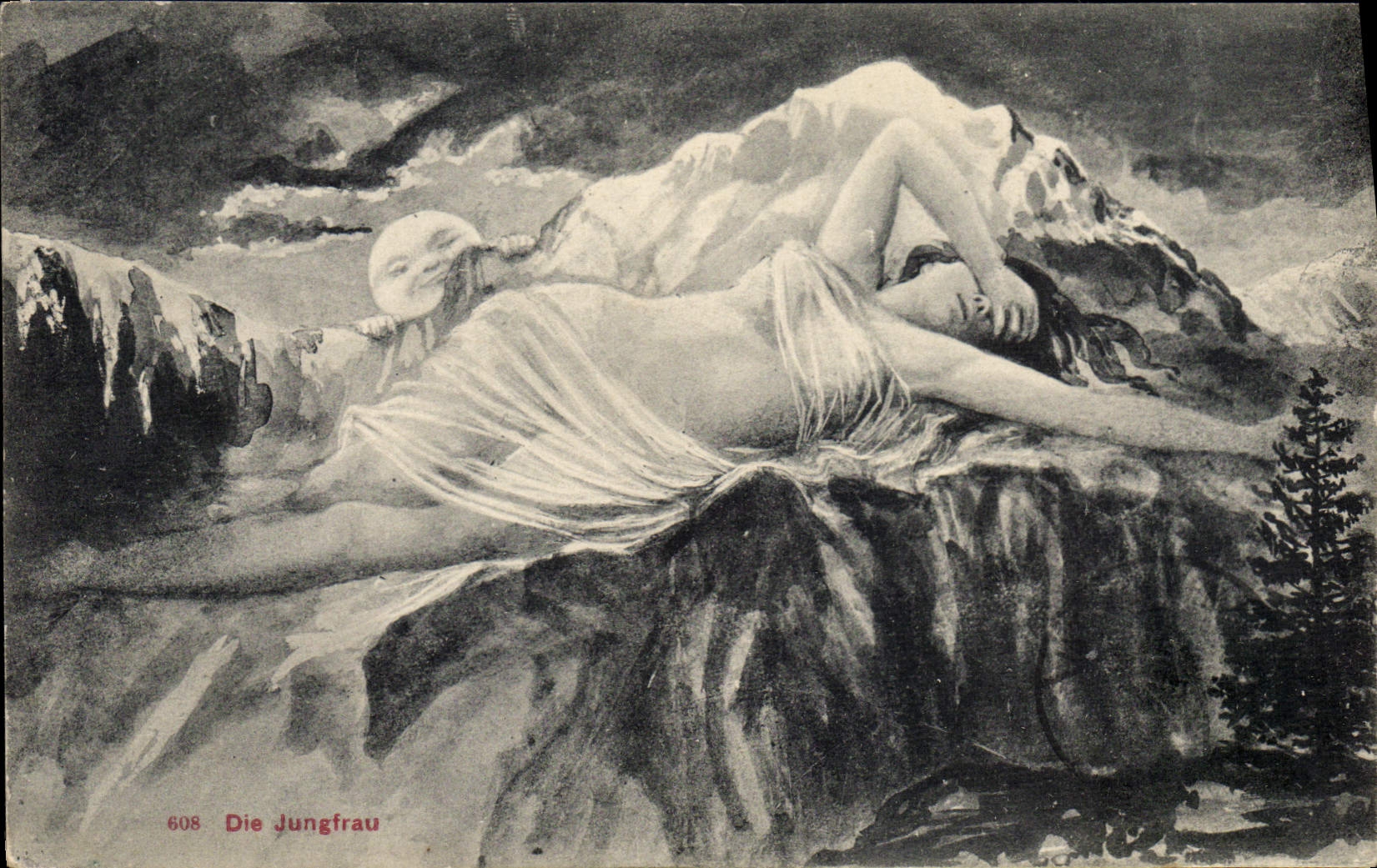 La jeune fille — légende alpine — édition Hinterblaken, n°608