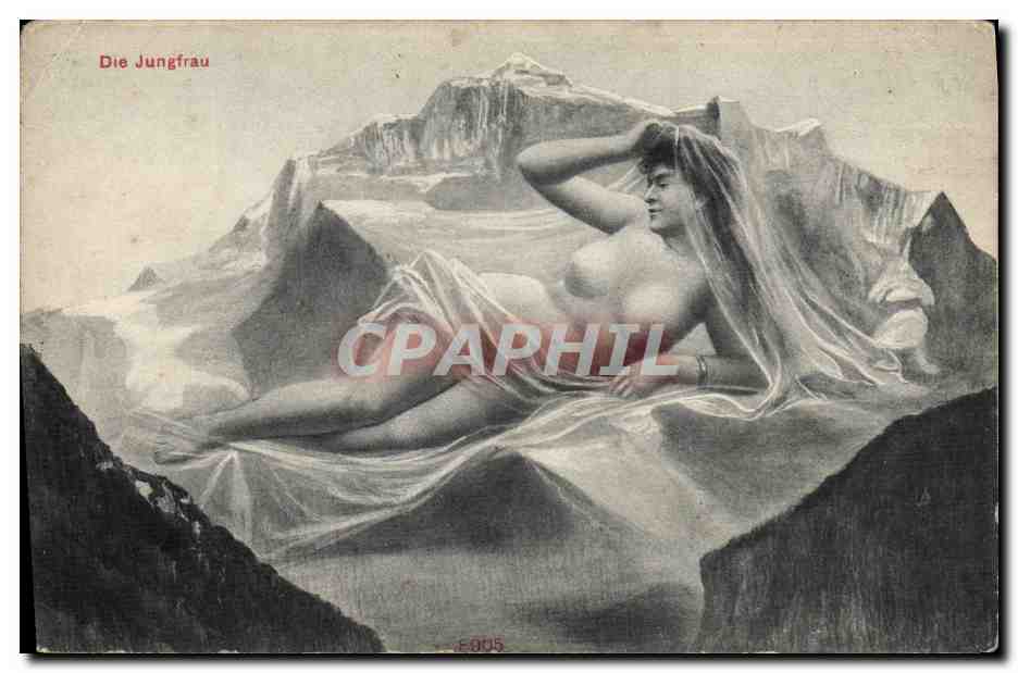 CPA Fantaisie Surrealisme Femme Die Jungfrau