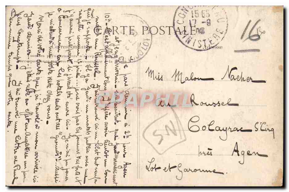Concarneau — Nos marins Bretons — Collection Vallan, Quimper — Verso