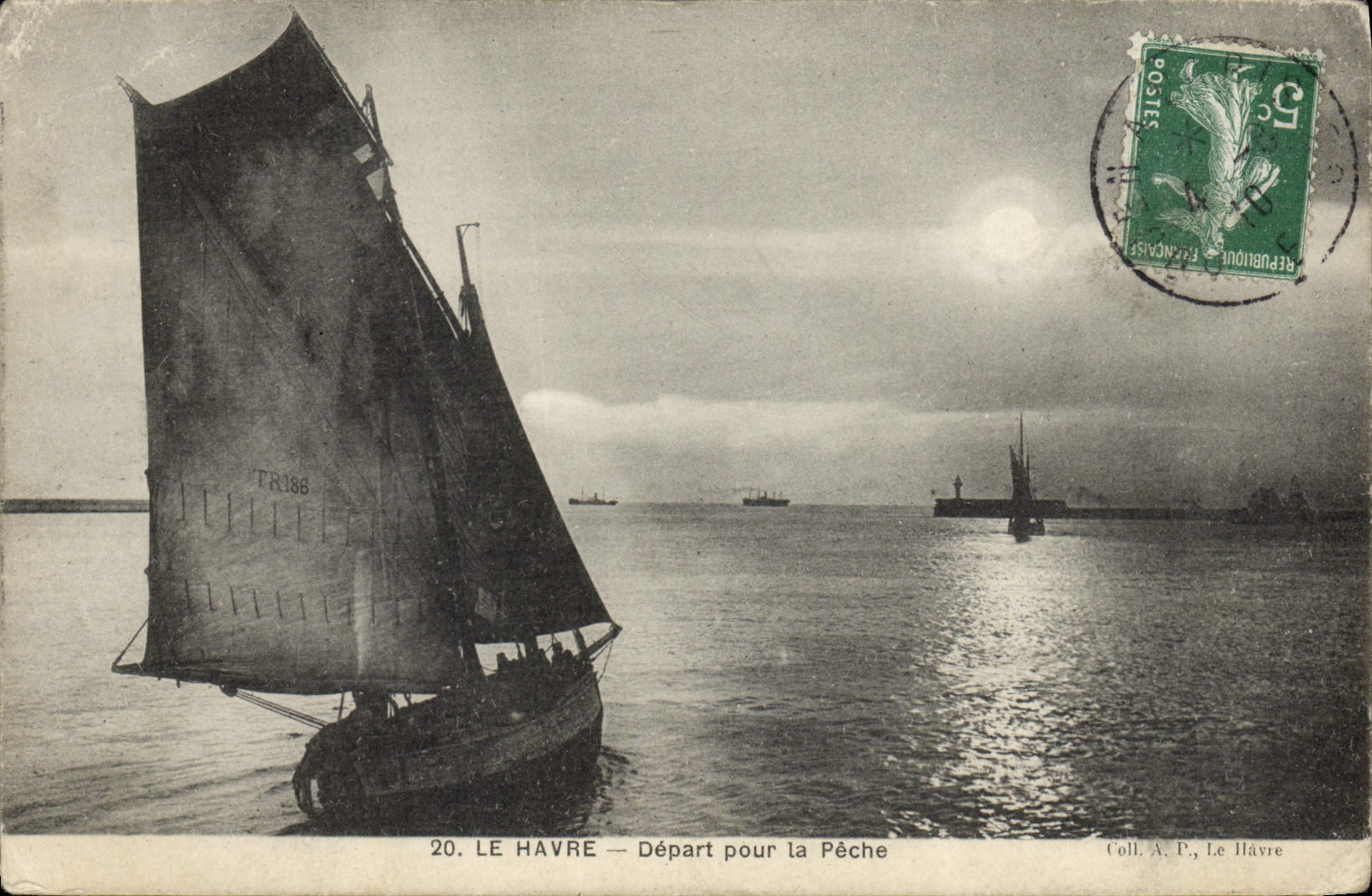 Le Havre — Départ pour la Pêche — Éditeur A. P., Le Havre, n°20