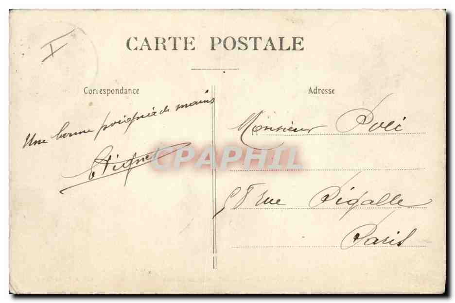 Le Havre — Départ pour la Pêche — Éditeur A. P., Le Havre, n°20 — Rückseite