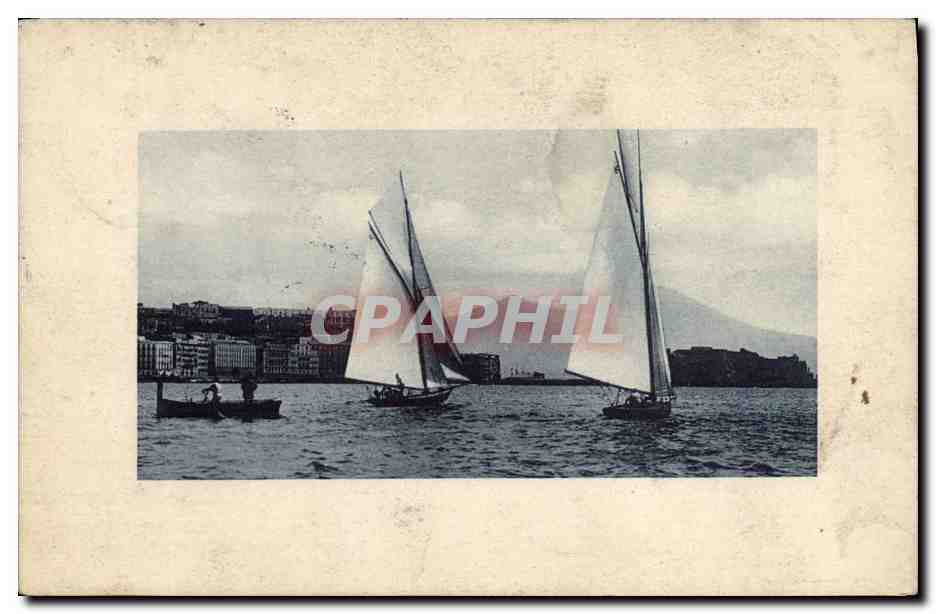 Voyage en bateau à l'île de Capri — Photographie de la société Fototipia dello Stab. Alterocea — n°1253