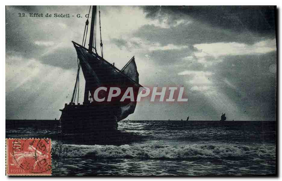 Bateau en mer — Effet de Soleil — G. G.