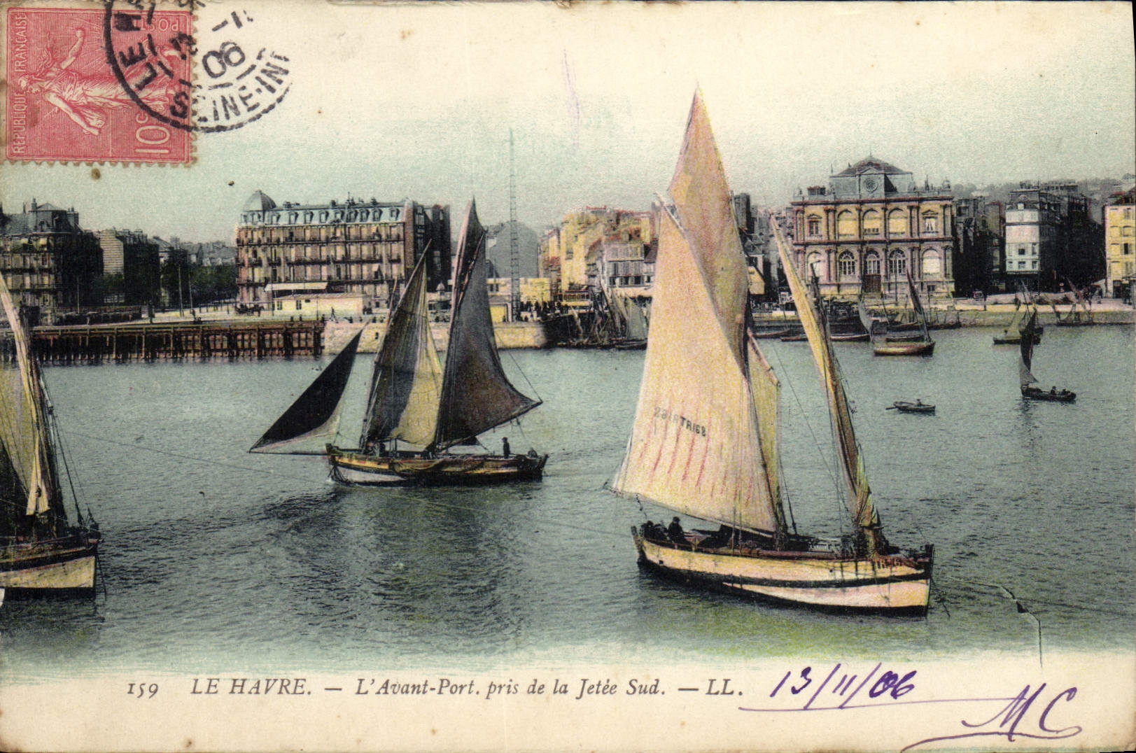 Le Havre — L'Avant-Port, pris de la Jetée Sud — LL. n°159