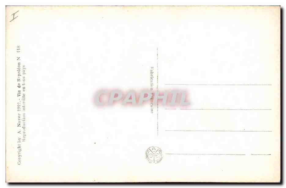 CPA Histoire Napoleon 1er Bataille de Rivoli 1797 — Rückseite