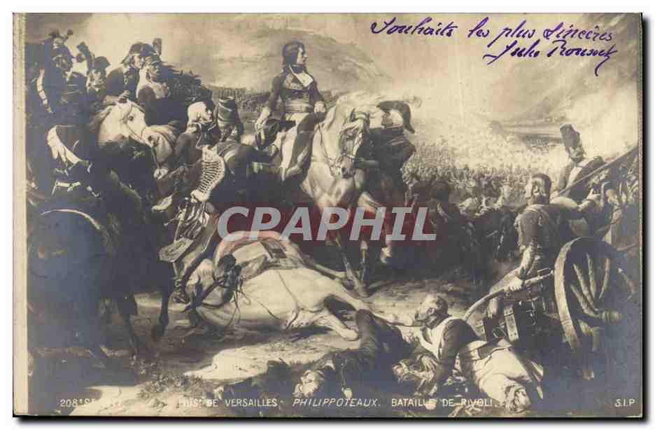 CPA Histoire Napoleon 1er Musee de Versailles Philippoteaux Bataille de rivoli