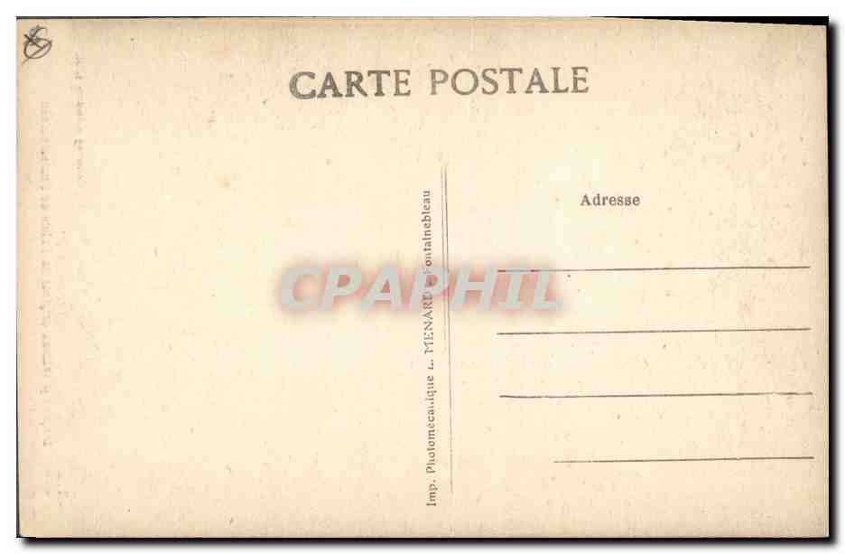 CPA Histoire Napoleon 1er Palais de Fontainebleau — Rückseite