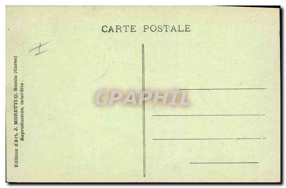 CPA Histoire Napoleon 1er Ajaccio Musee Fesch — Rückseite