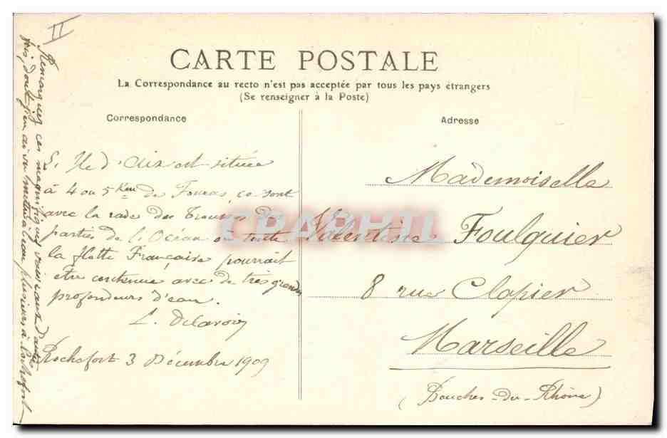 CPA Histoire Napoleon 1er Ile d'Aix Embarquement de Napoleon sur le Bellerophoit Bateau — Rückseite