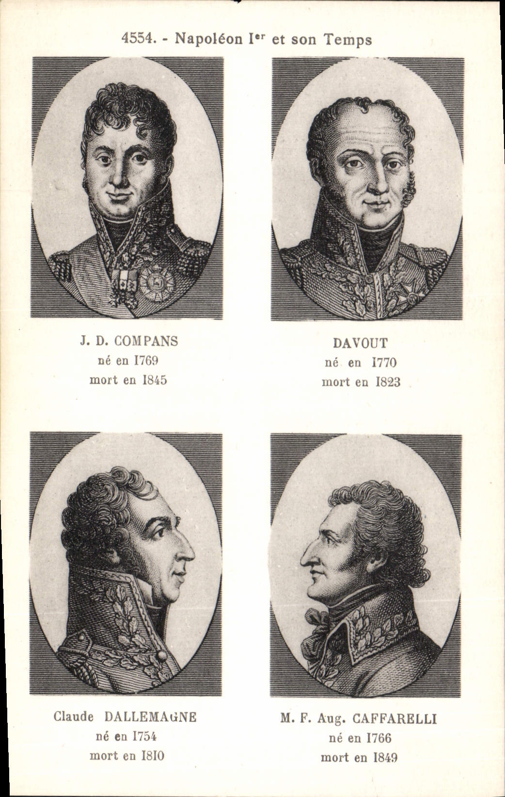 CPA Histoire Napoleon 1er Compans Davout Dallemagne Caffarelli