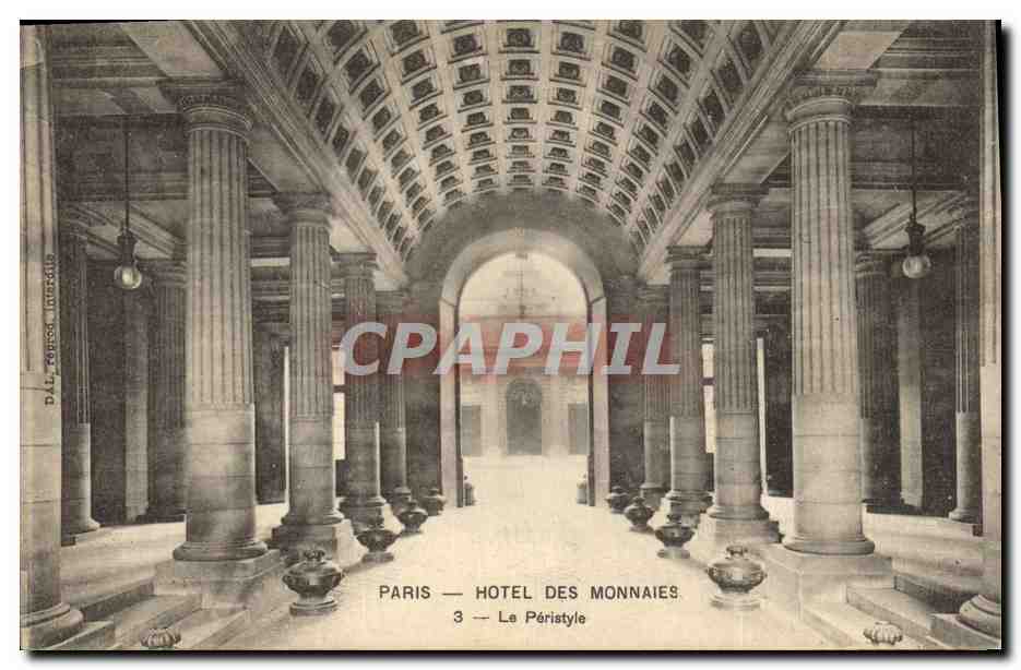 CPA Paris Hotel des Monnaies Le peristyle