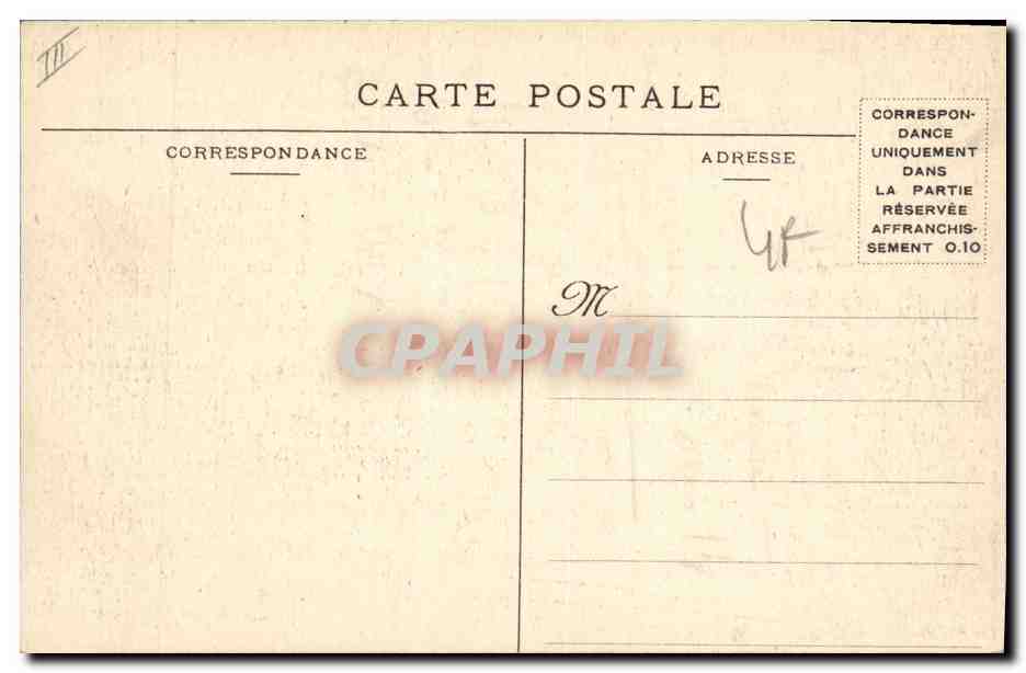 CPA Paris Hotel des Monnaies Le peristyle — Rückseite