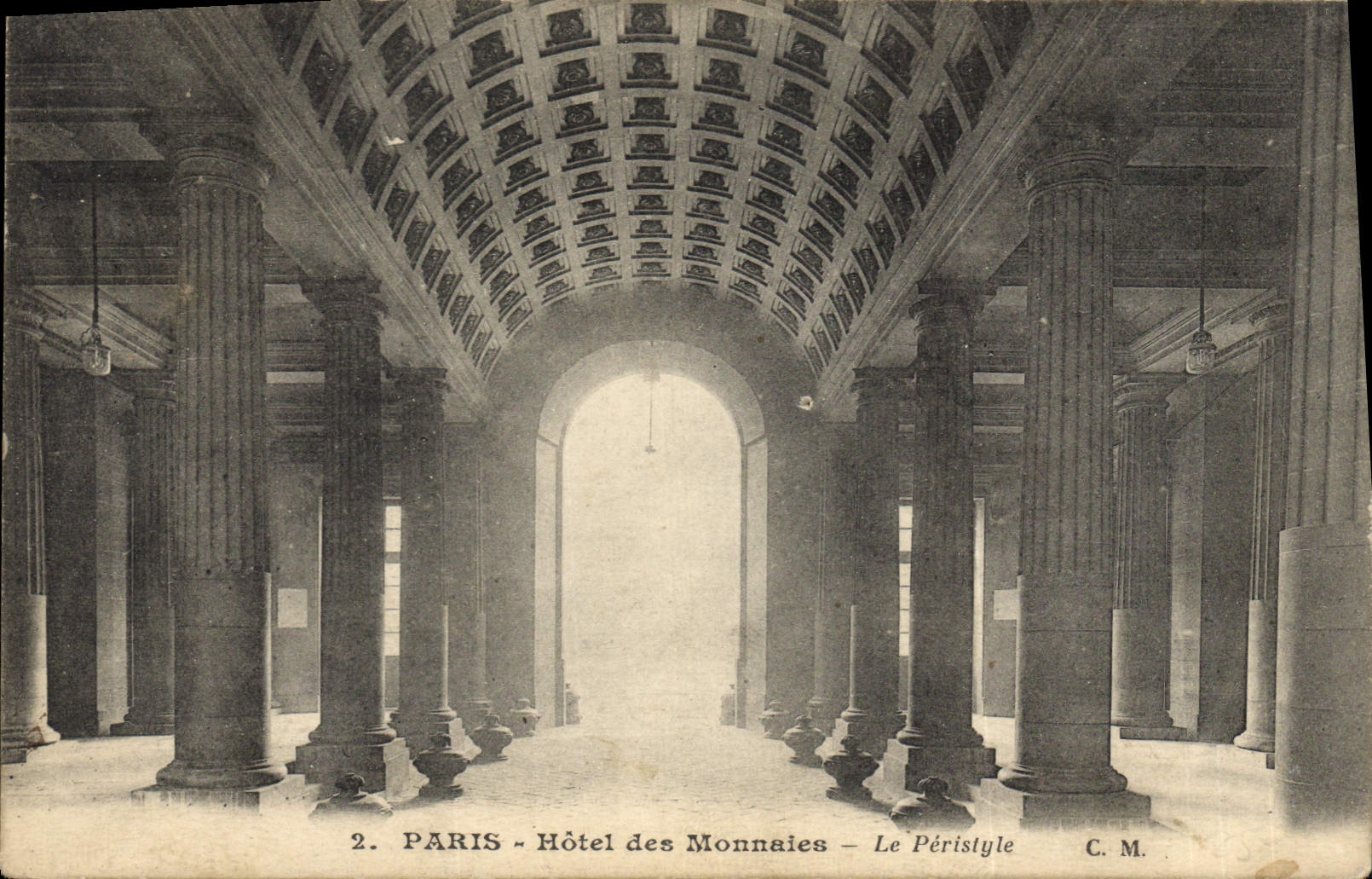 CPA Paris Hotel des Monnaies Le peristyle