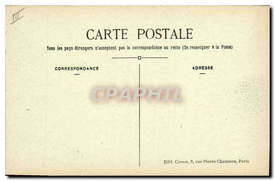 CPA Paris Hotel des Monnaies Balancier du 17eme — Rückseite