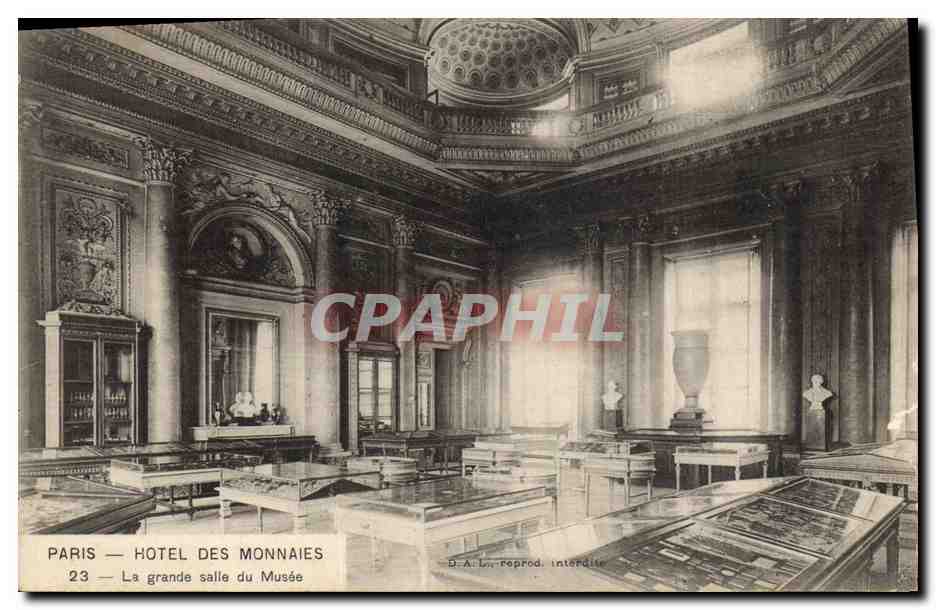 CPA Paris Hotel des Monnaies La grande salle du musee