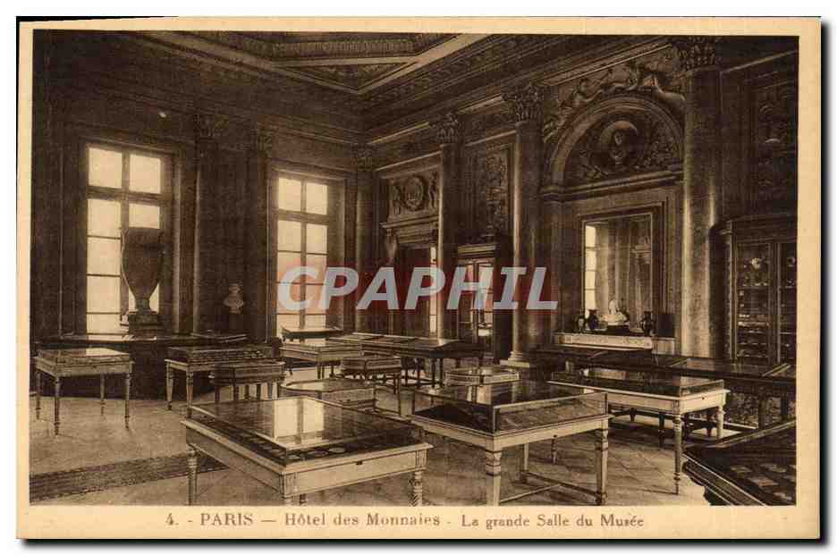 CPA Paris Hotel des Monnaies La grande salle du musee