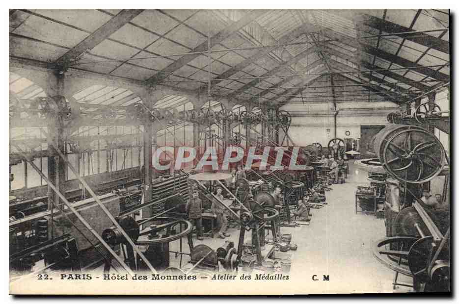 PARIS - Hôtel des Monnaies - Atelier des Médailles — C. M. n°22