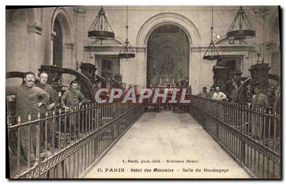CPA Paris Hotel des Monnaies Salle du monnayage