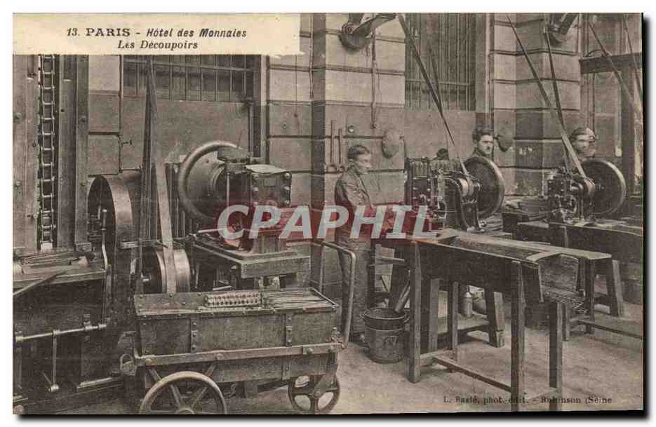 CPA Paris Hotel des Monnaies Les decoupoirs
