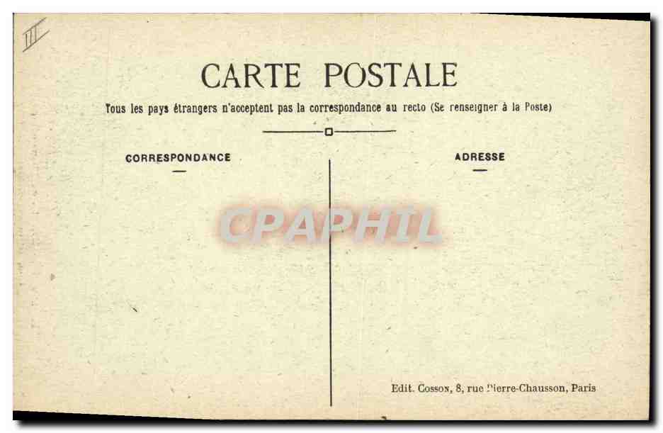 CPA Paris Hotel des Monnaies Cour de la meridienne — Rückseite