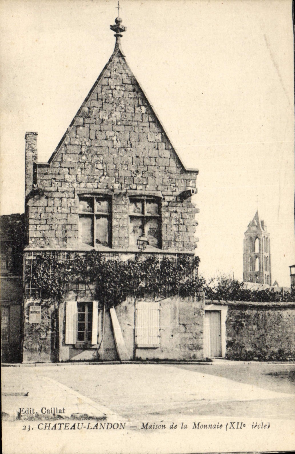 Château-Landon — Haus der Münze (12. Jahrhundert) — Edit. Caillat