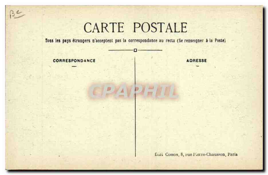CPA Paris Hotel des Monnaies Fours a recuire — Rückseite