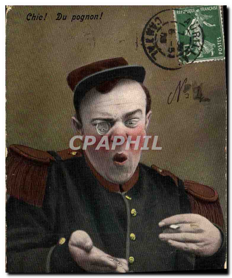 CPA Monnaies Chic du pognon Monnaie Militaria 