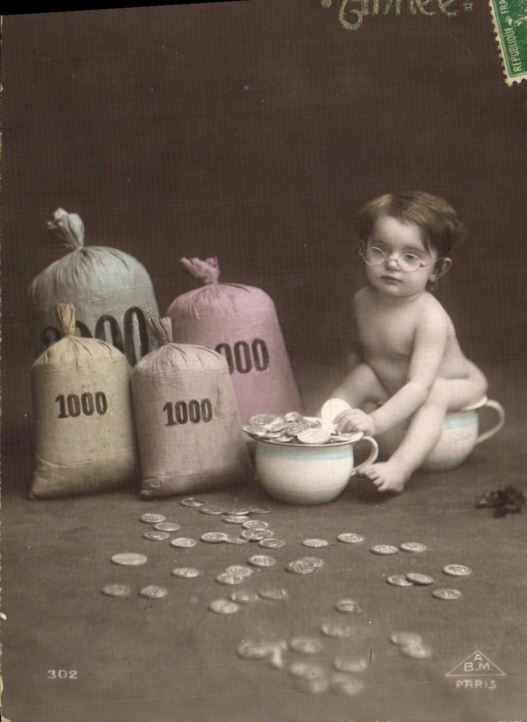CPA Monnaies Enfant Monnaie 