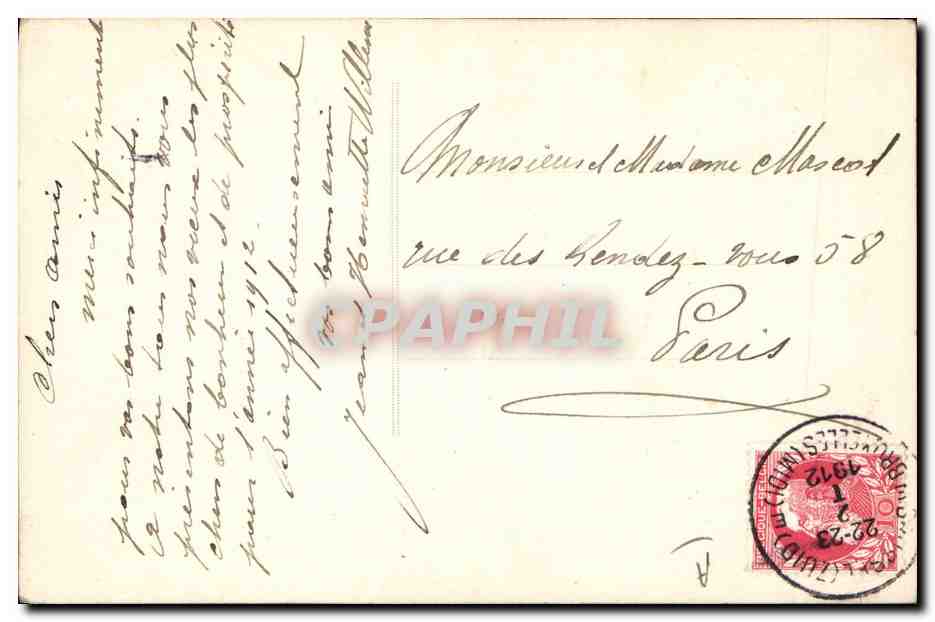 CPA Monnaies Femme Monnaie Charrue Boeufs — Rückseite