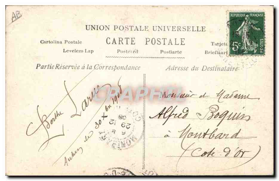 CPA Monnaies Femme Monnaie Bonne annee — Rückseite