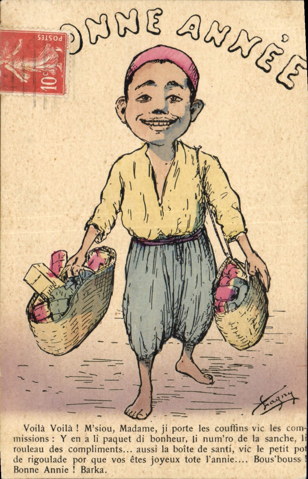 Boucheur — Bonne Année — L. Chagny, éditeur, série A