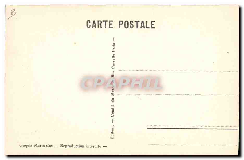 CPA Fantaisie Afrique du Nord Illustrateur Type des Chtouka Sous — Back