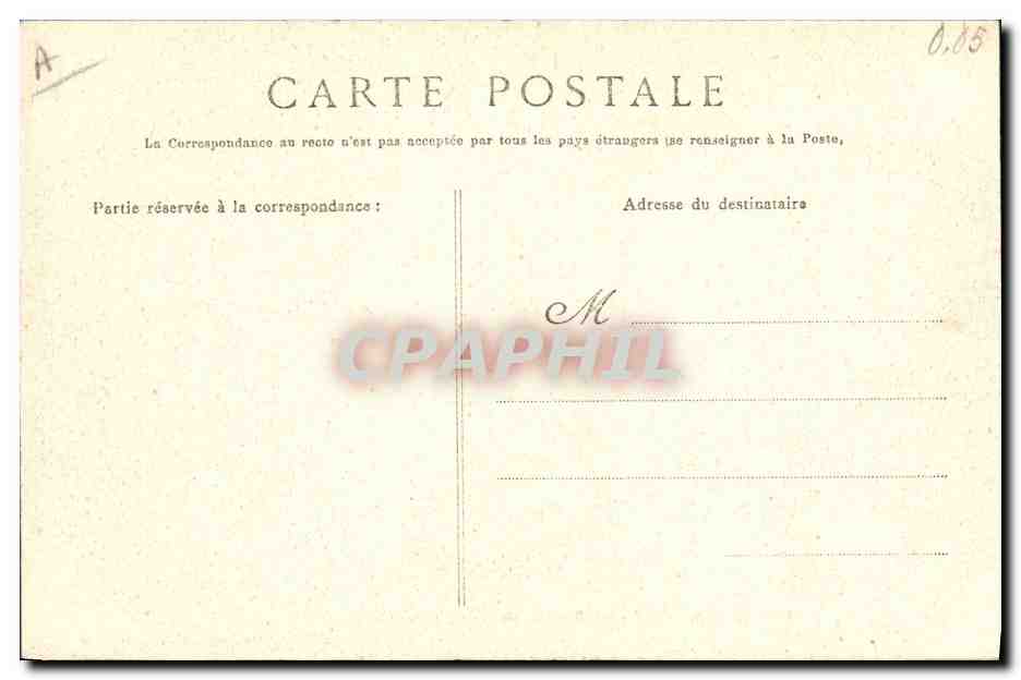 CPA Militaria Artillerie Mise en batterie du mortier de 220 — Rückseite