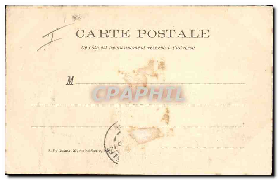 CPA Militaria Vincennes Les chasseurs a l'exercice — Rückseite