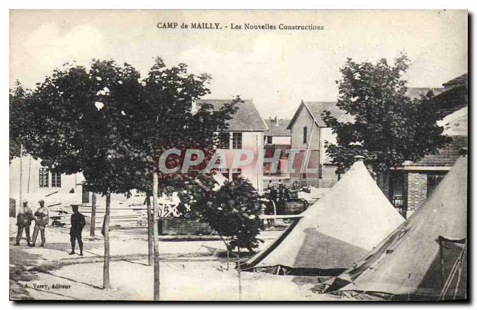 CPA Militaria Camp de Mailly Les nouvelles constructions