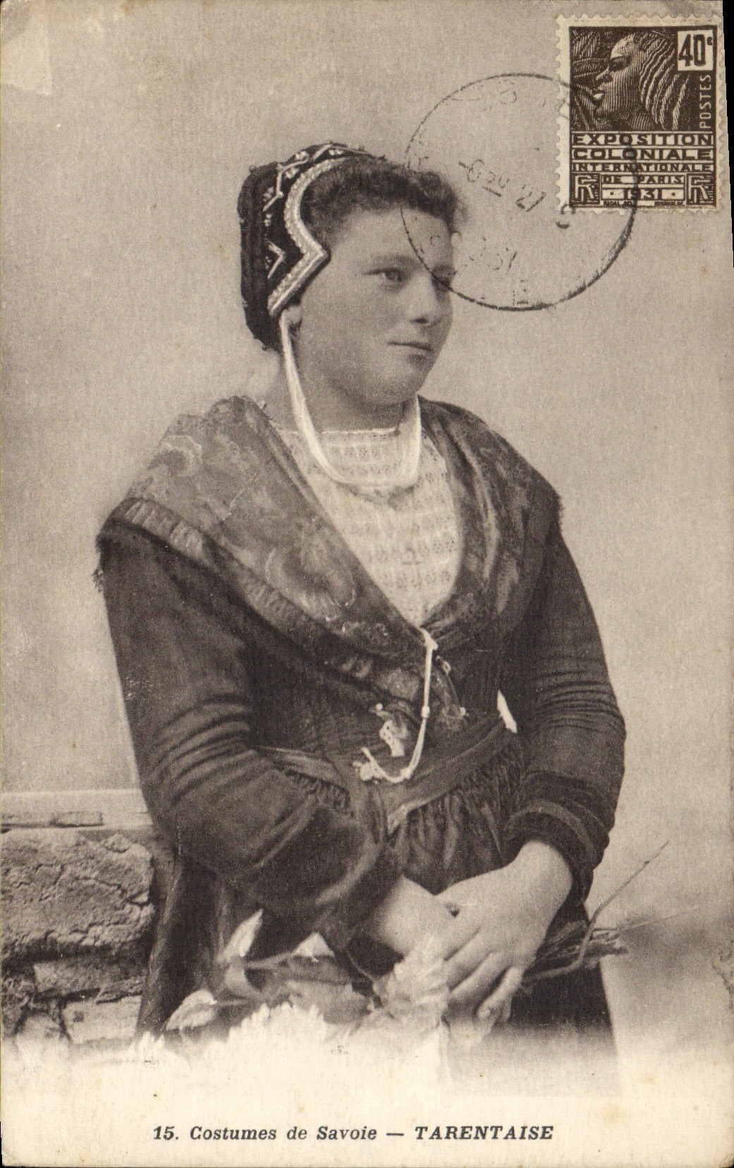 CPA Folklore Costumes de Savoie Tarentaise