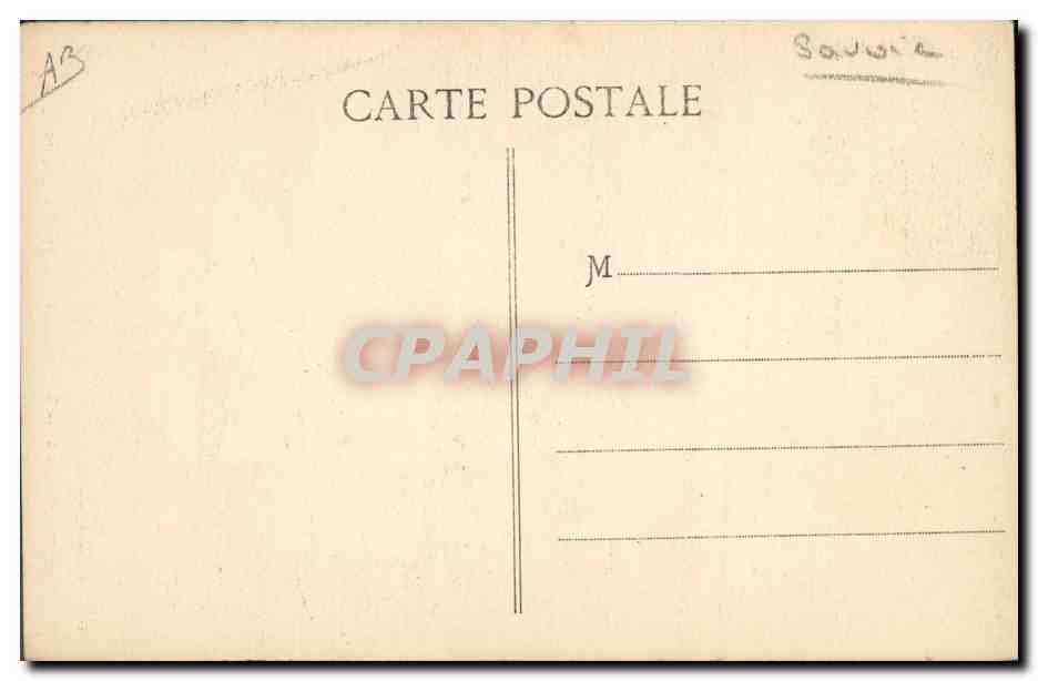 CPA Folklore Costumes de Savoie Bourg St Maurice Une fileuse — Verso