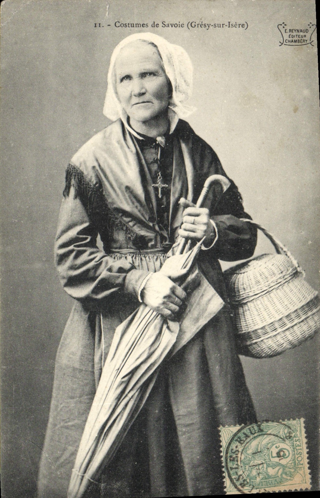 CPA Folklore Costumes de Savoie Grezy sur Isere