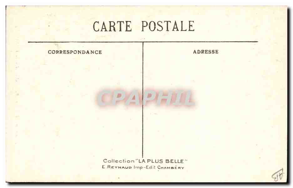 CPA Folklore Costumes de Savoie Pralognan la Vanoise  — Verso