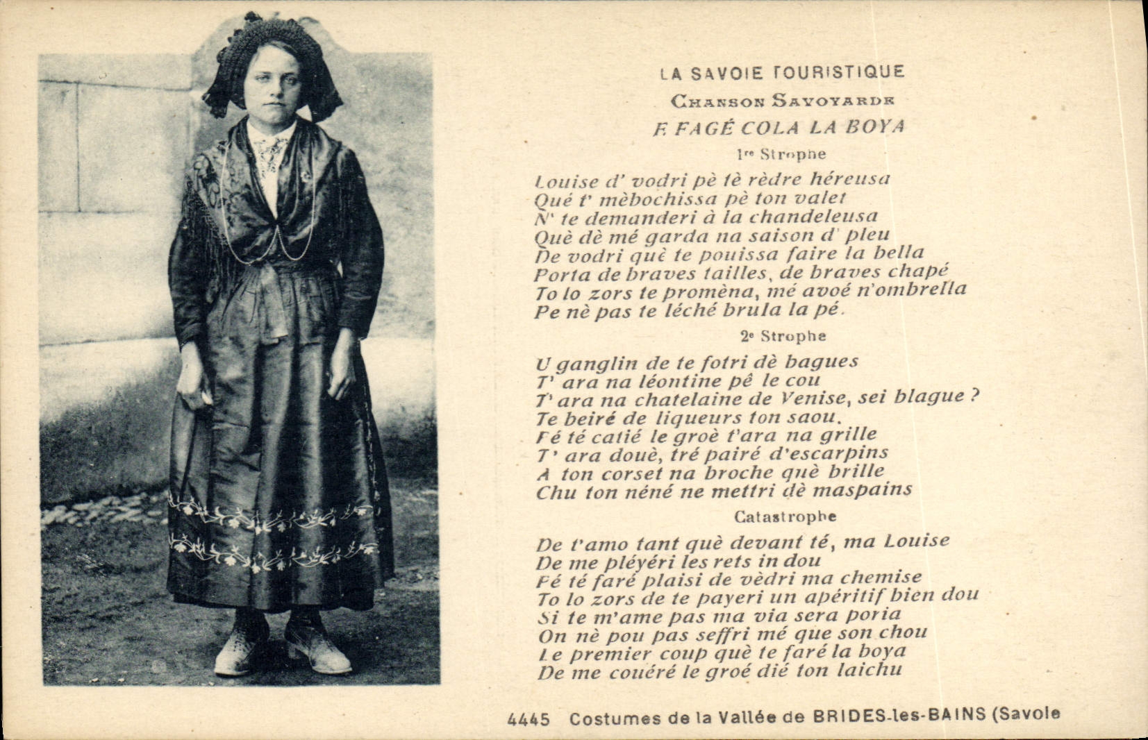 CPA Folklore Savoie Costumes de la Vallee de Brides les Bains Savoie 