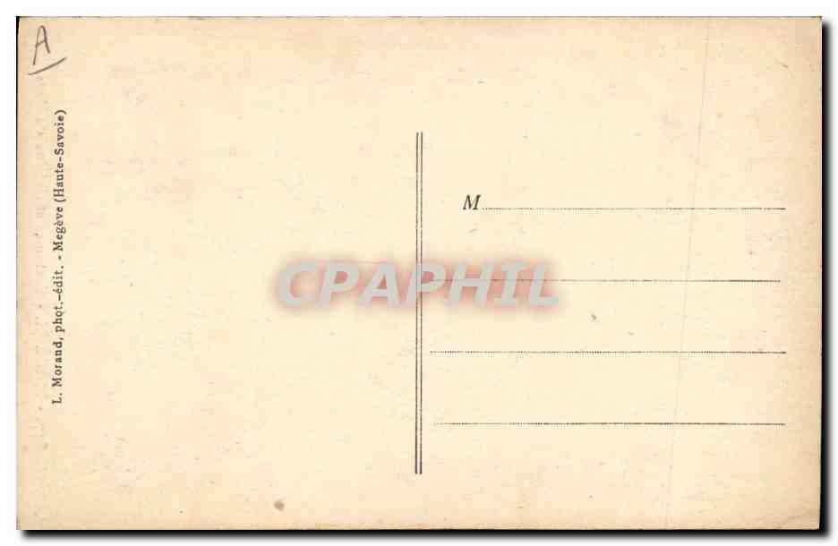 CPA Folklore Megeve Costumes et cuisines du pays Fileuse — Verso