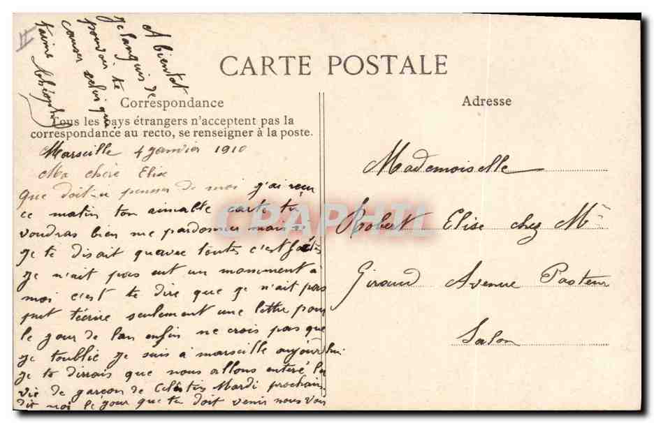 CPA Le secret des timbres Boite aux lettres  — Rückseite