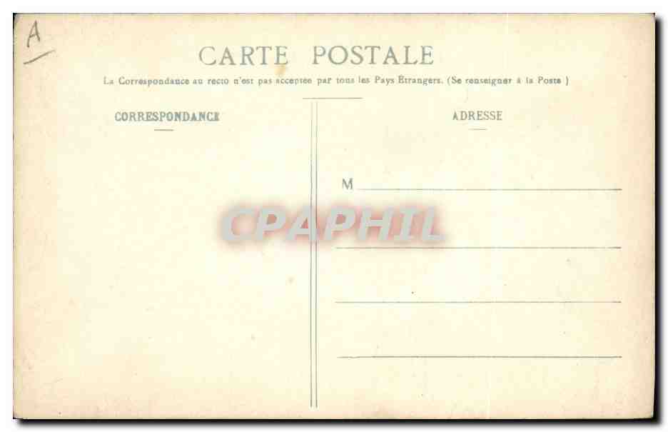 CPA Le secret des timbres Semeuse — Rückseite