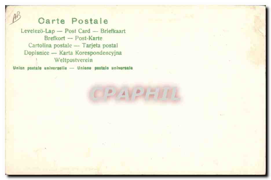 CPA Nouveau secret du timbre Ange — Rückseite