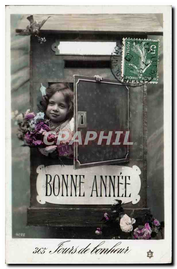CPA Enfant Boite aux lettres