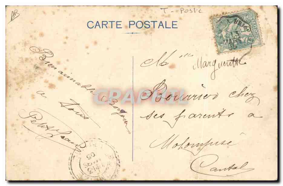 CPA Le vrai langage des timbres poste 25c Semeuse Lignee — Rückseite