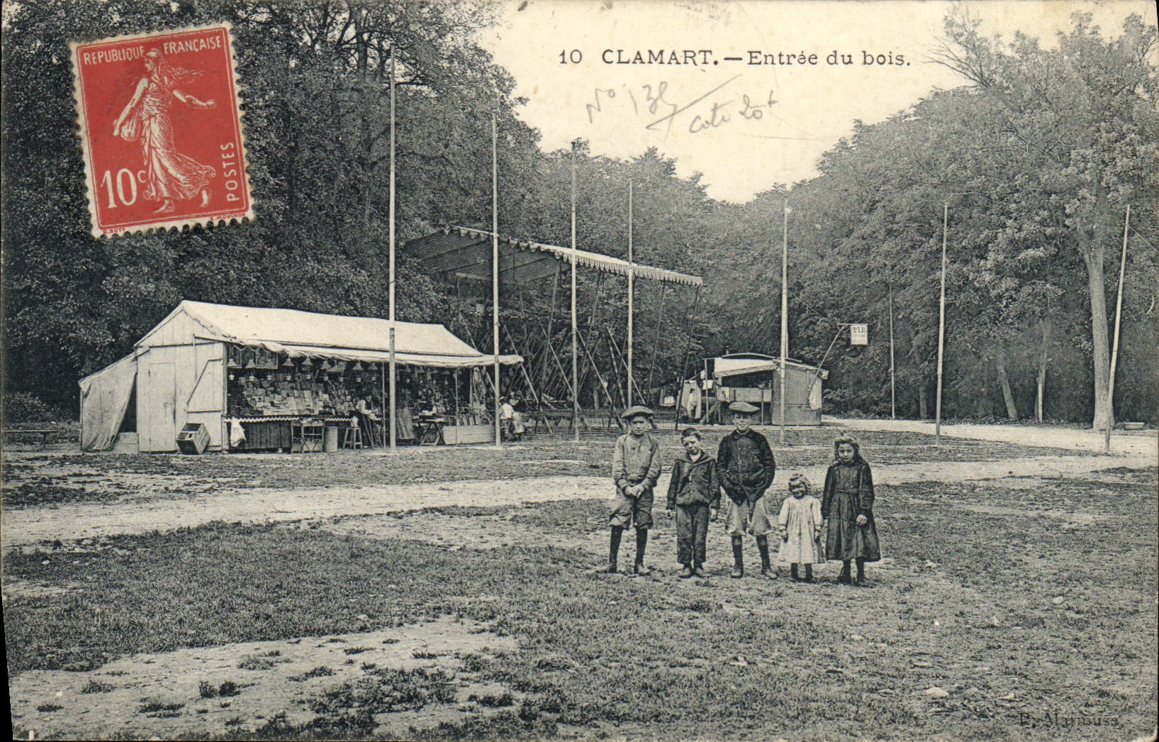CPA Fete Foraine Clamart Entree du bois