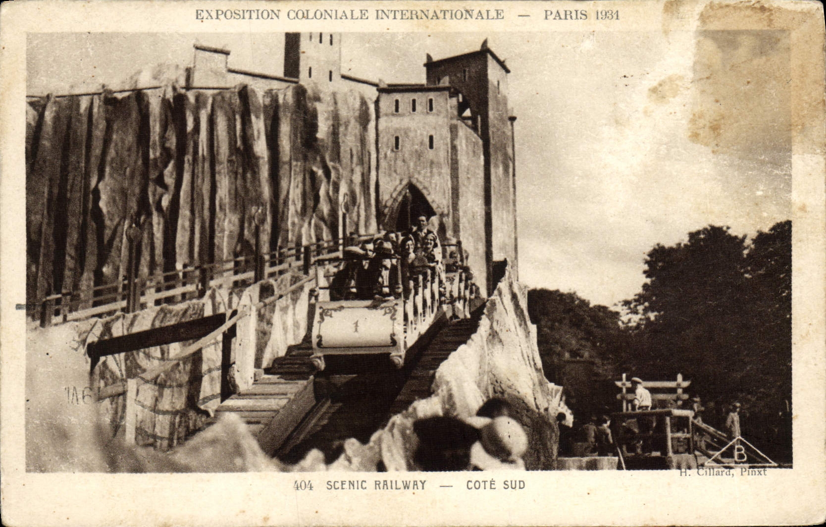 Exposition Coloniale Internationale — Paris 1934 — Scenic Railway — Côté Sud