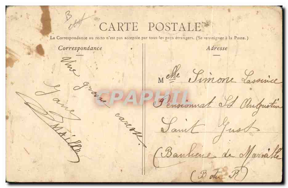 CPA Bohemiens Gitan — Verso