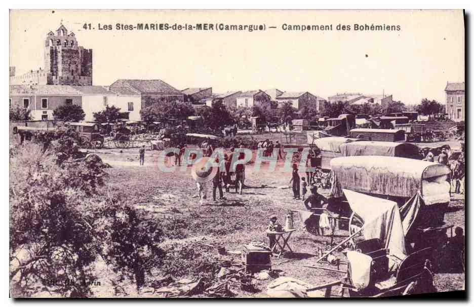 Les Saintes-Maries-de-la-Mer (Camargue) — Campement des Bohémiens — C. Deaune, éditeur